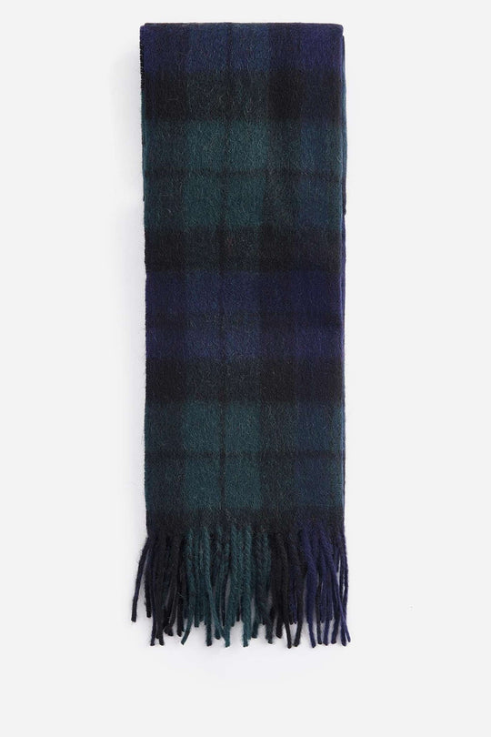 Barbour New Chech Tartan Scarf Nero Uomo