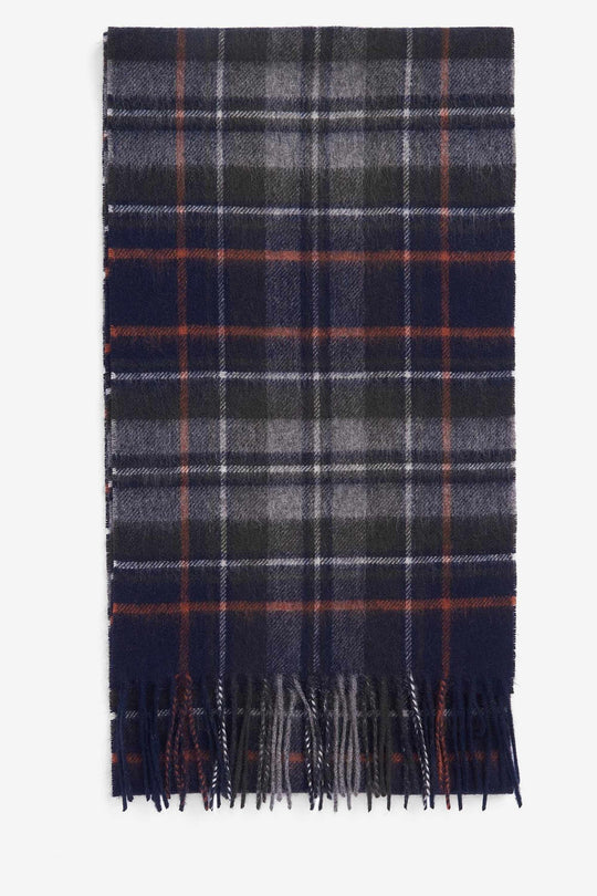 Barbour New Chech Tartan Scarf Blu Uomo
