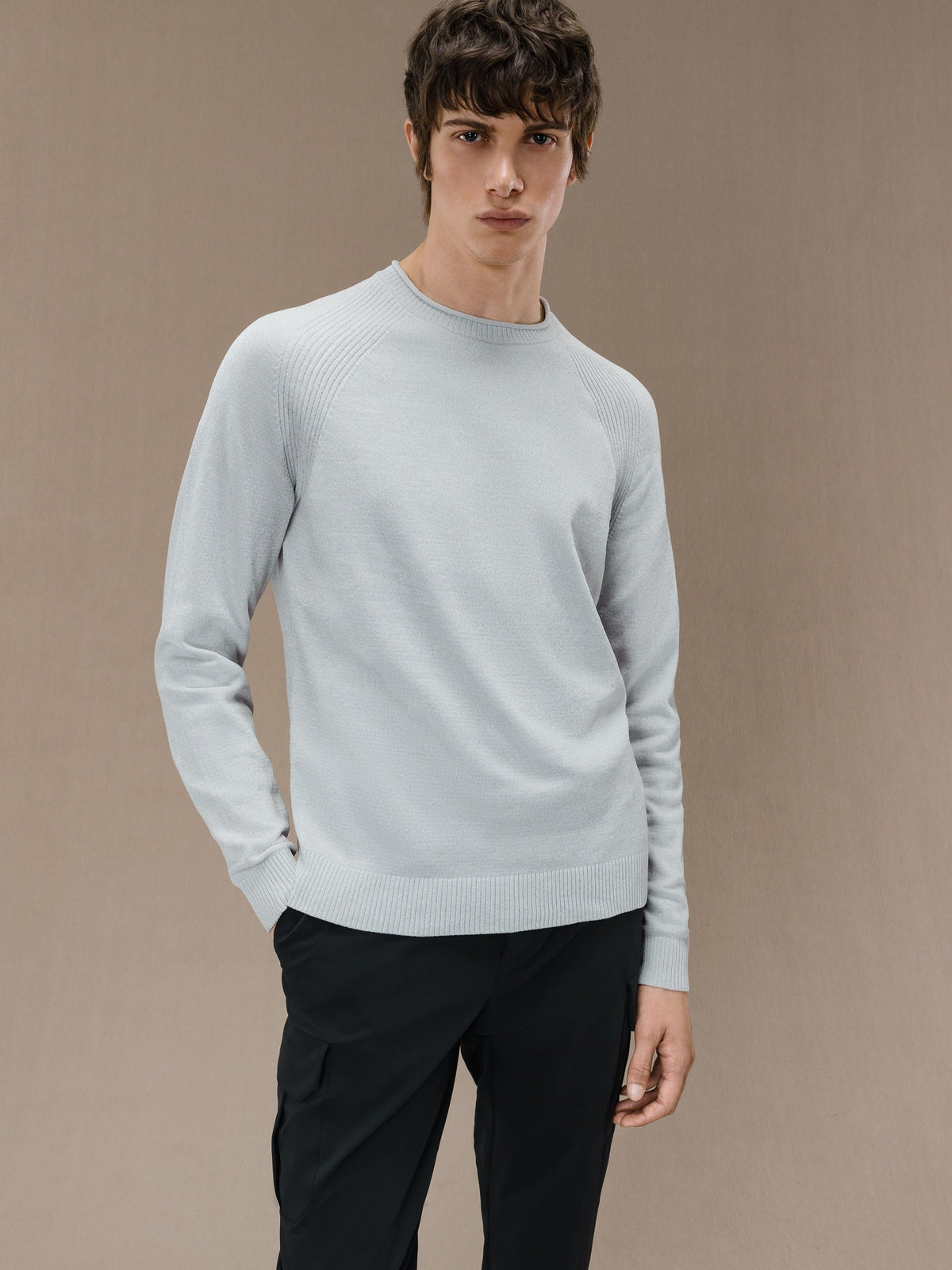 Rrd Velvet Round Knit Bianco Uomo - 3