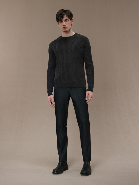 Rrd Velvet Rave Round Knit Grigio Uomo