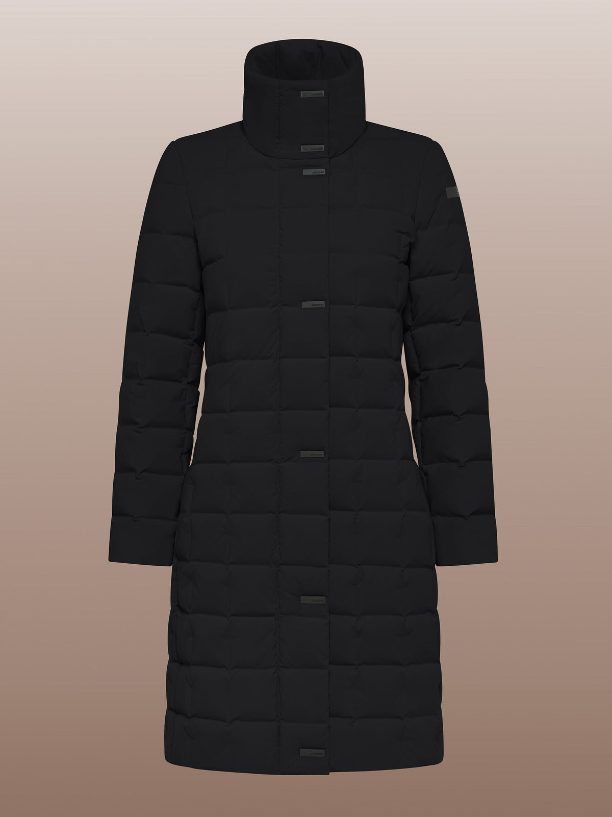 Rrd Cappotto Imbottito Con Cintura Nero Donna - 1