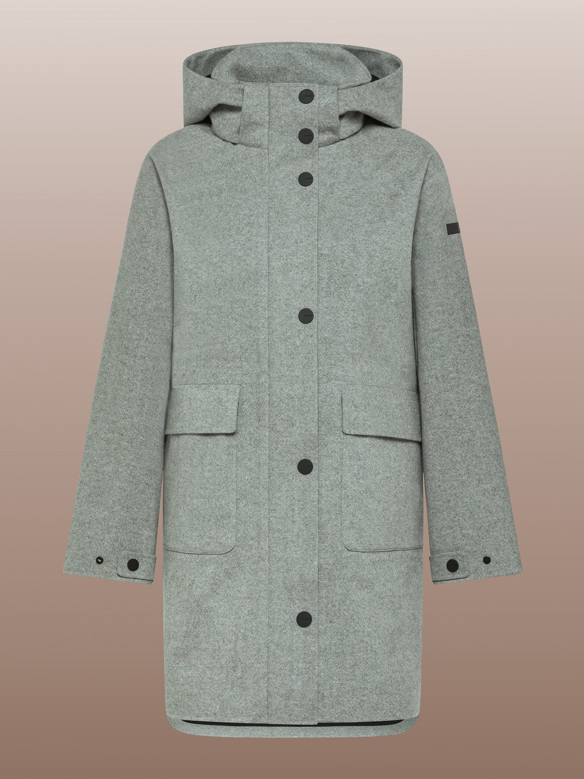 Rrd Cappotto Lana Interno Tecnico Grigio Donna - 1