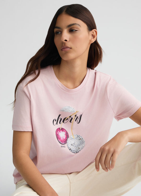 Liu Jo T-shirt Stampa Cherry Donna