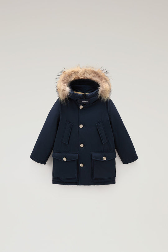 Woolrich Arctic Parka 4 Tasche Blu Bambino
