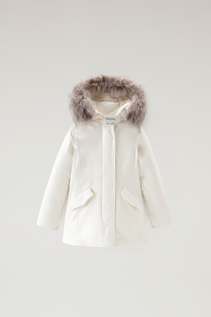 Woolrich Arctic Raccoon Parka Bianco Bambina - 1