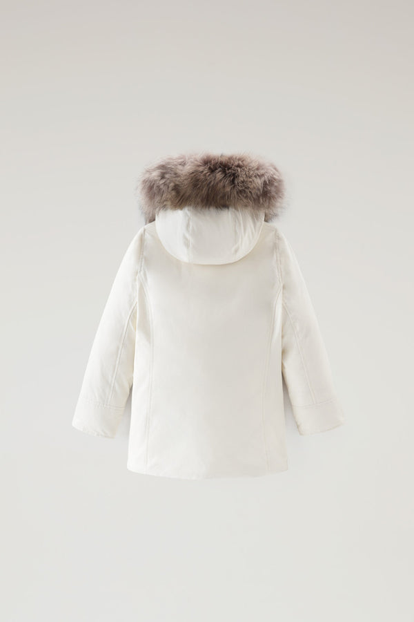 Woolrich Arctic Raccoon Parka Bianco Bambina - 2