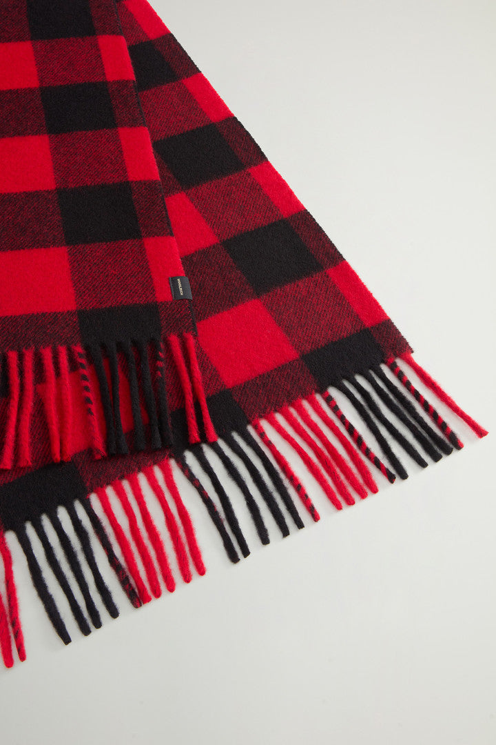 Woolrich Wool Buffalo Check Scarf Uomo - 2