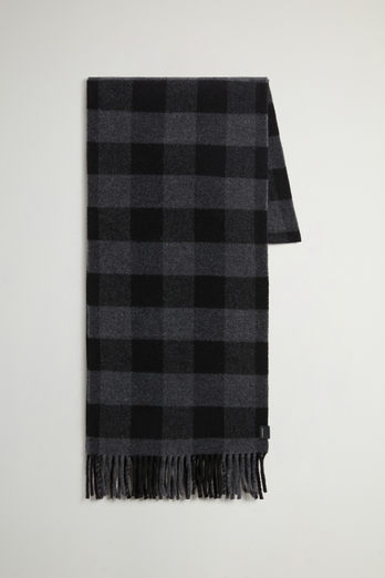 Woolrich Wool Buffalo Check Scarf Uomo - 3