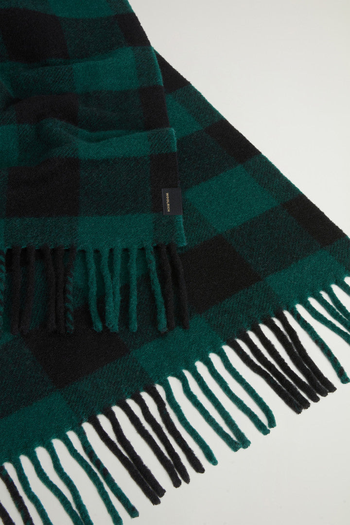 Woolrich Wool Buffalo Check Scarf Uomo - 2