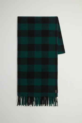 Woolrich Wool Buffalo Check Scarf Uomo - 3