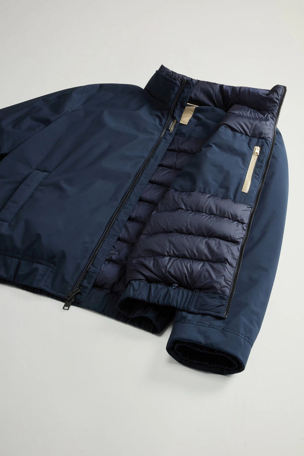 Woolrich Cloud Lewis Bomber Blu Uomo - 5