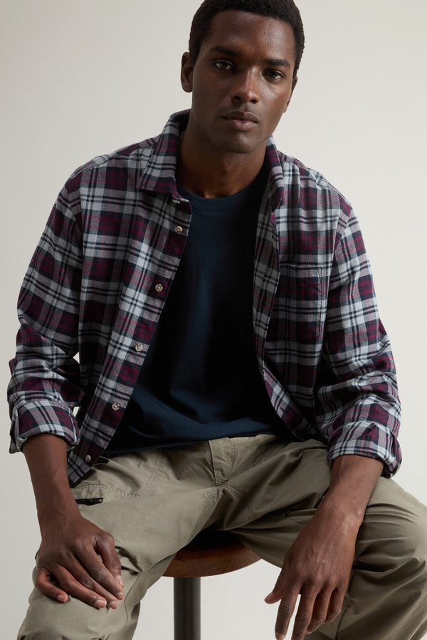 Woolrich Light Flanel Check Shirt Uomo - 1