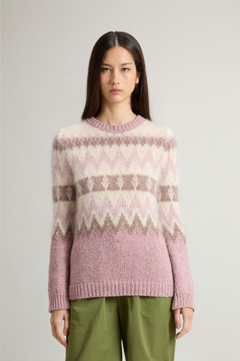 Woolrich Pullover Jacquard Marrone Donna - 3