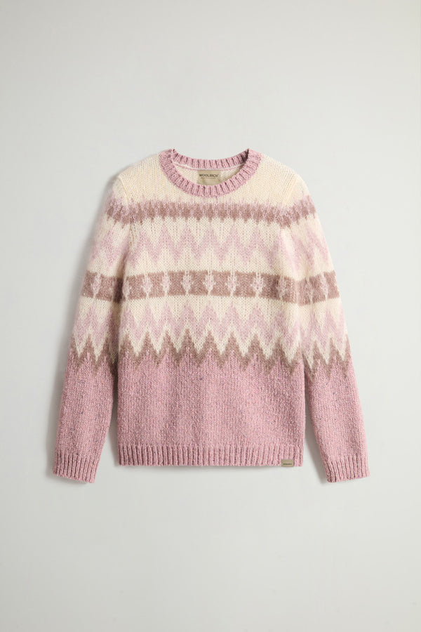 Woolrich Pullover Jacquard Marrone Donna - 4