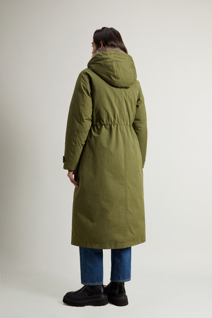 Woolrich Arctic Long Parka Verde Donna - 3