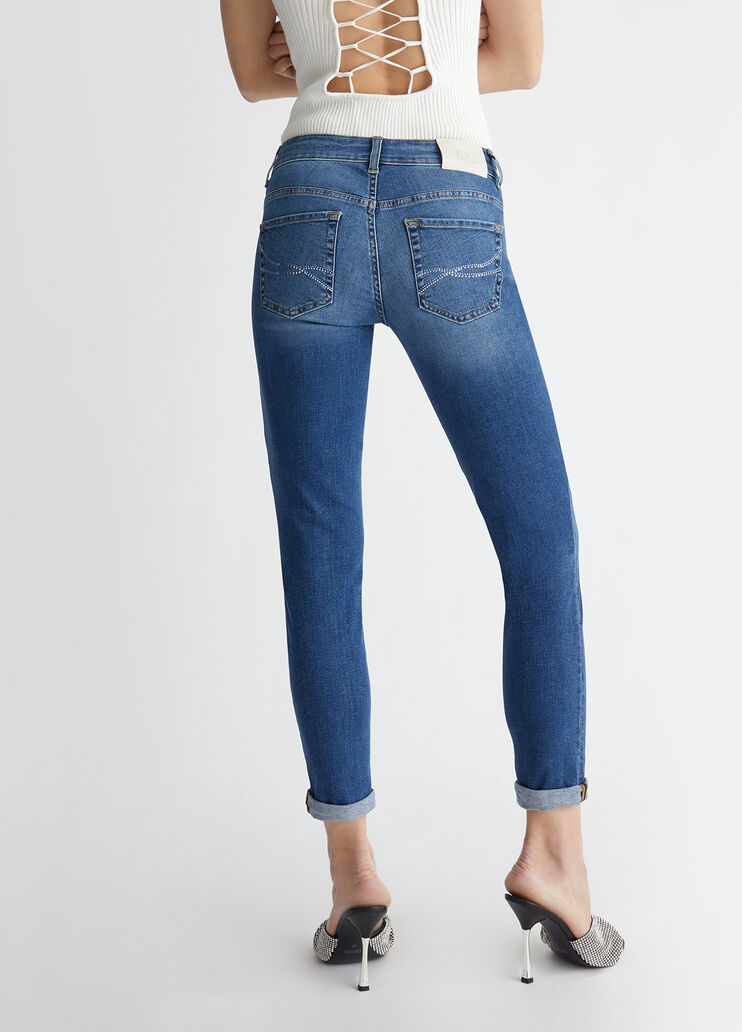 Liu Jo Jeans Authentic Monroe Risvolt Blu Donna - 4