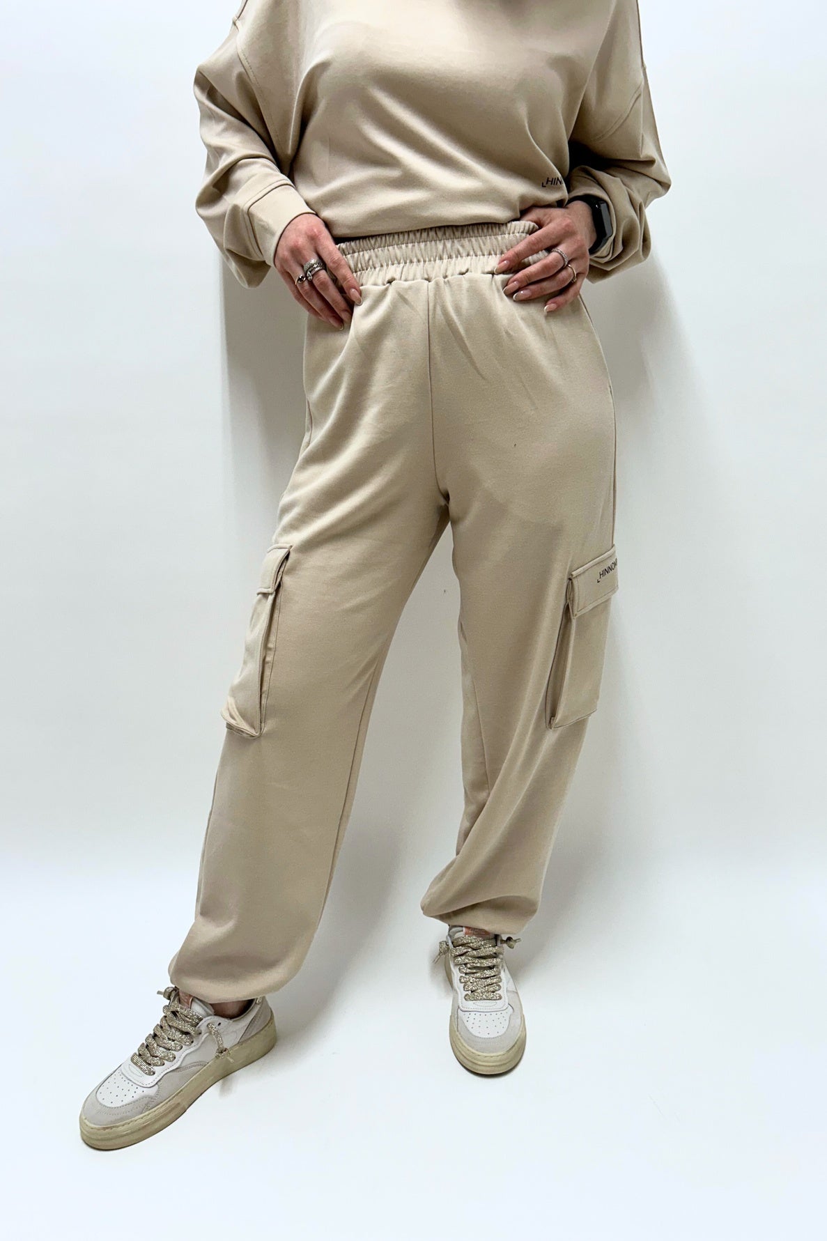 Hinnominate Pant Comfort Tasconi Modal Beige Woman - 2