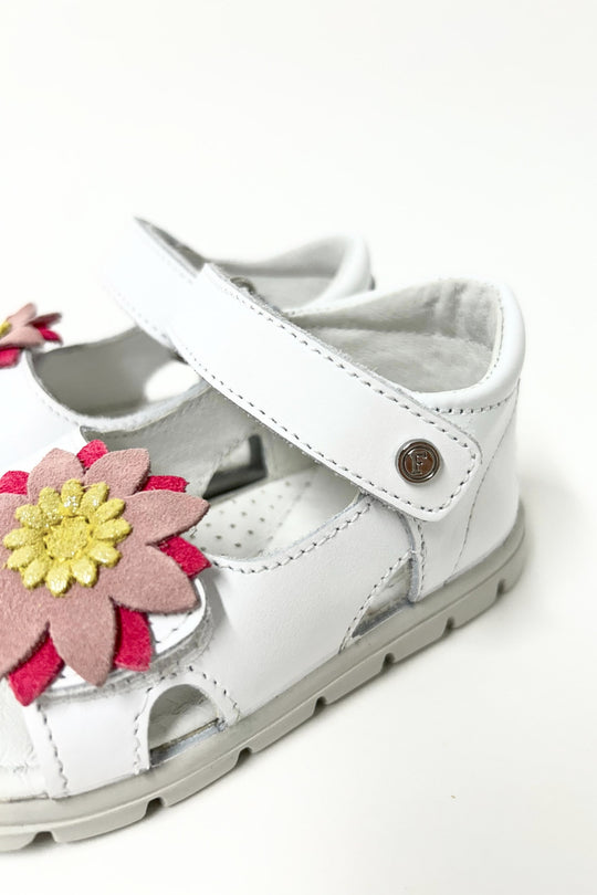Falcotto White Tasha Sandal for Girls