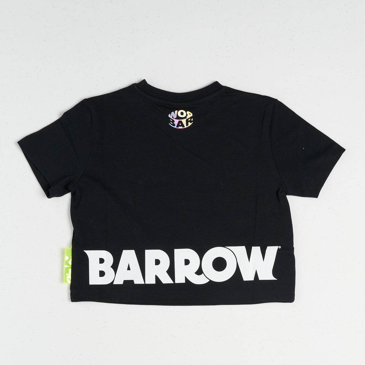 Barrow T-shirt Cropped In Jersey Nero Bambina - 4
