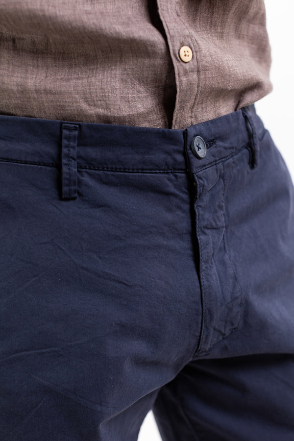 Philotinto Bermuda Gabardina Stretch Blu Uomo - 4
