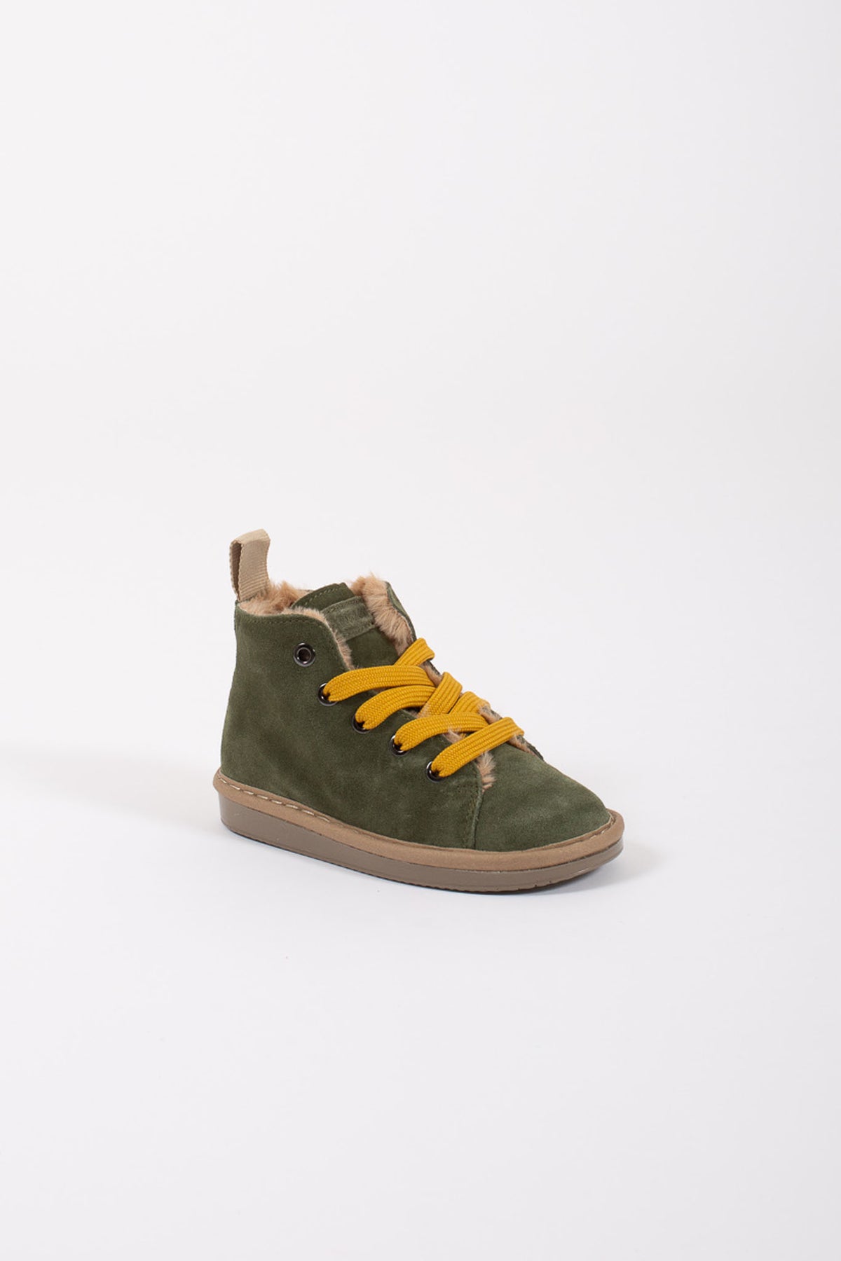 Panchic Ankle Boot Suede Verde Bambino - 2