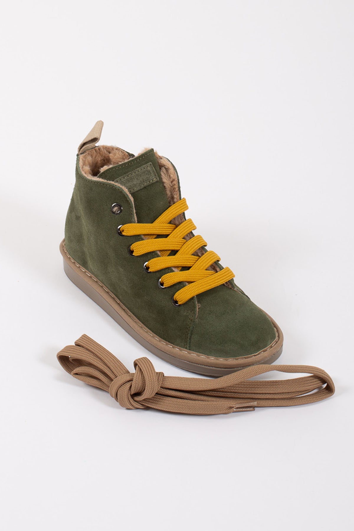 Panchic Ankle Boot Suede Verde Bambino - 5