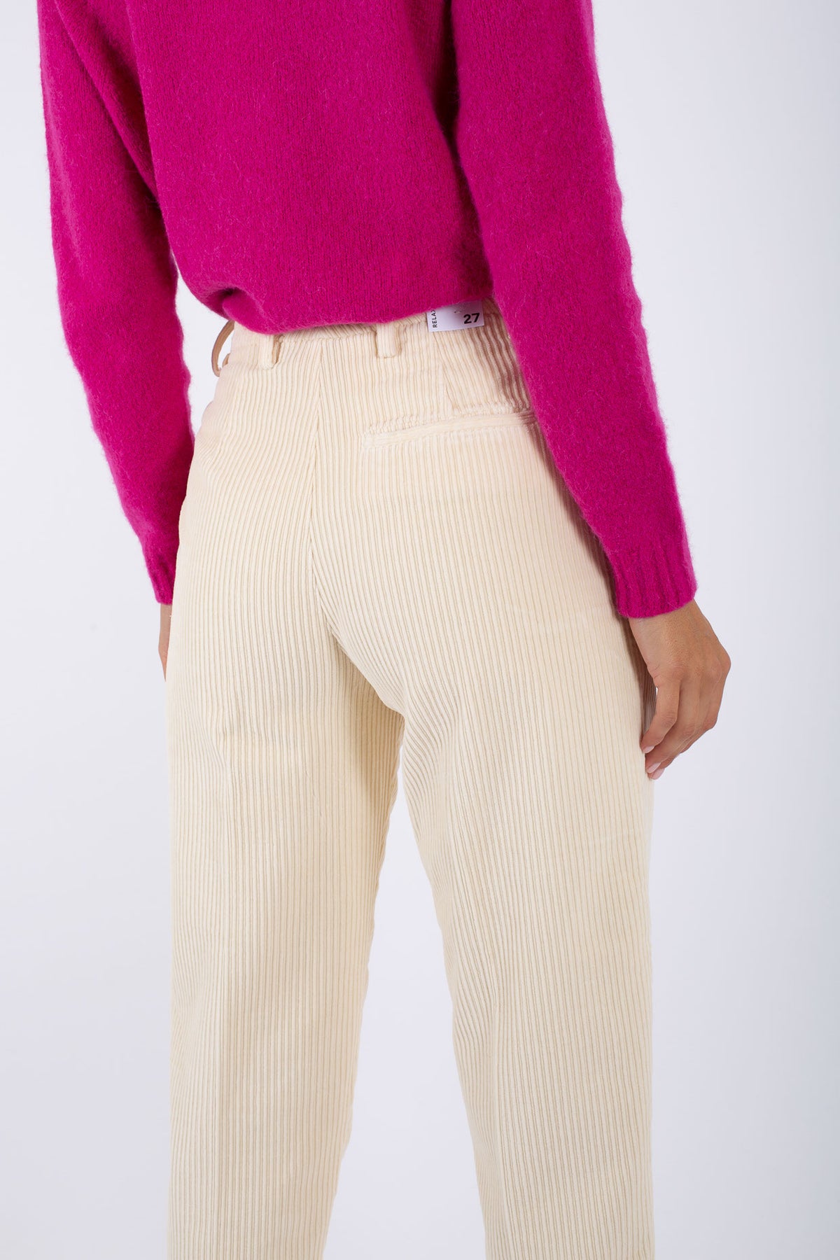 Roy Roger's Chino Maemi French Cord Giallo Donna - 5