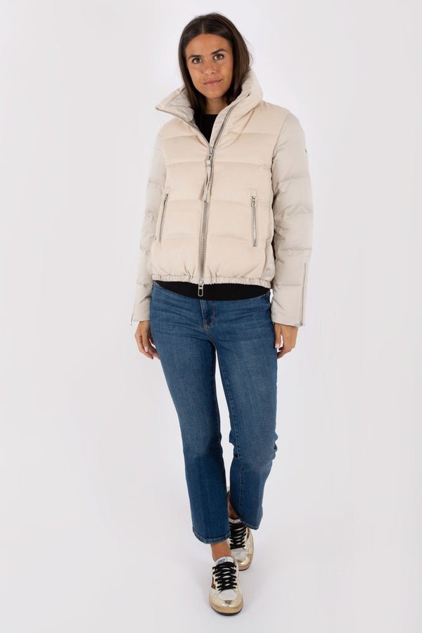 Duno Bomber Piuma Lana/raso Tecnico Bianco Donna - 2