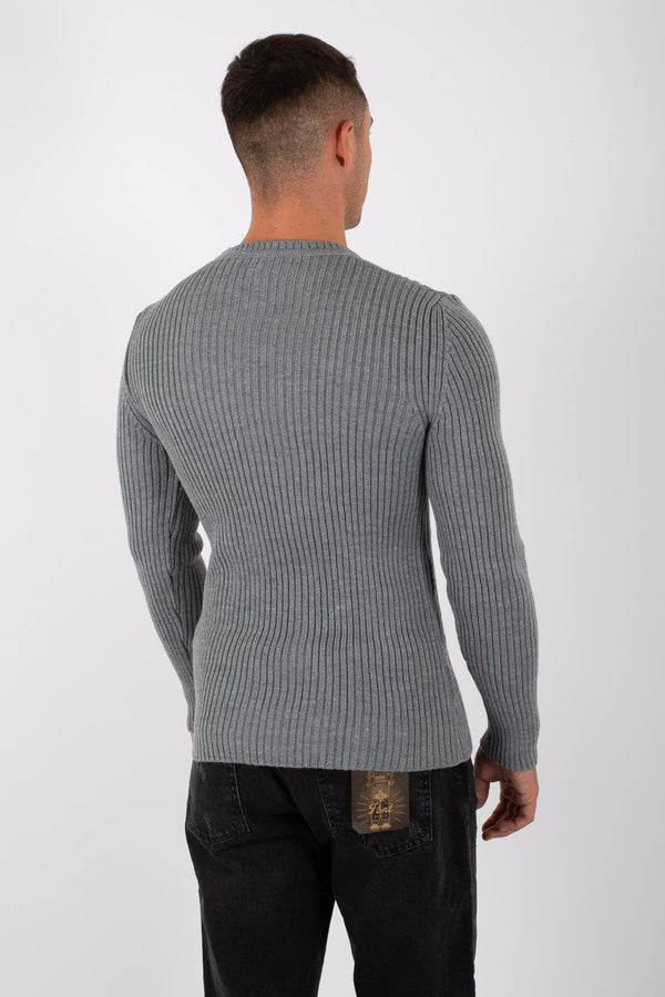 Philotinto Pull G/c Costa Piatta/trecce Grigio Uomo - 5