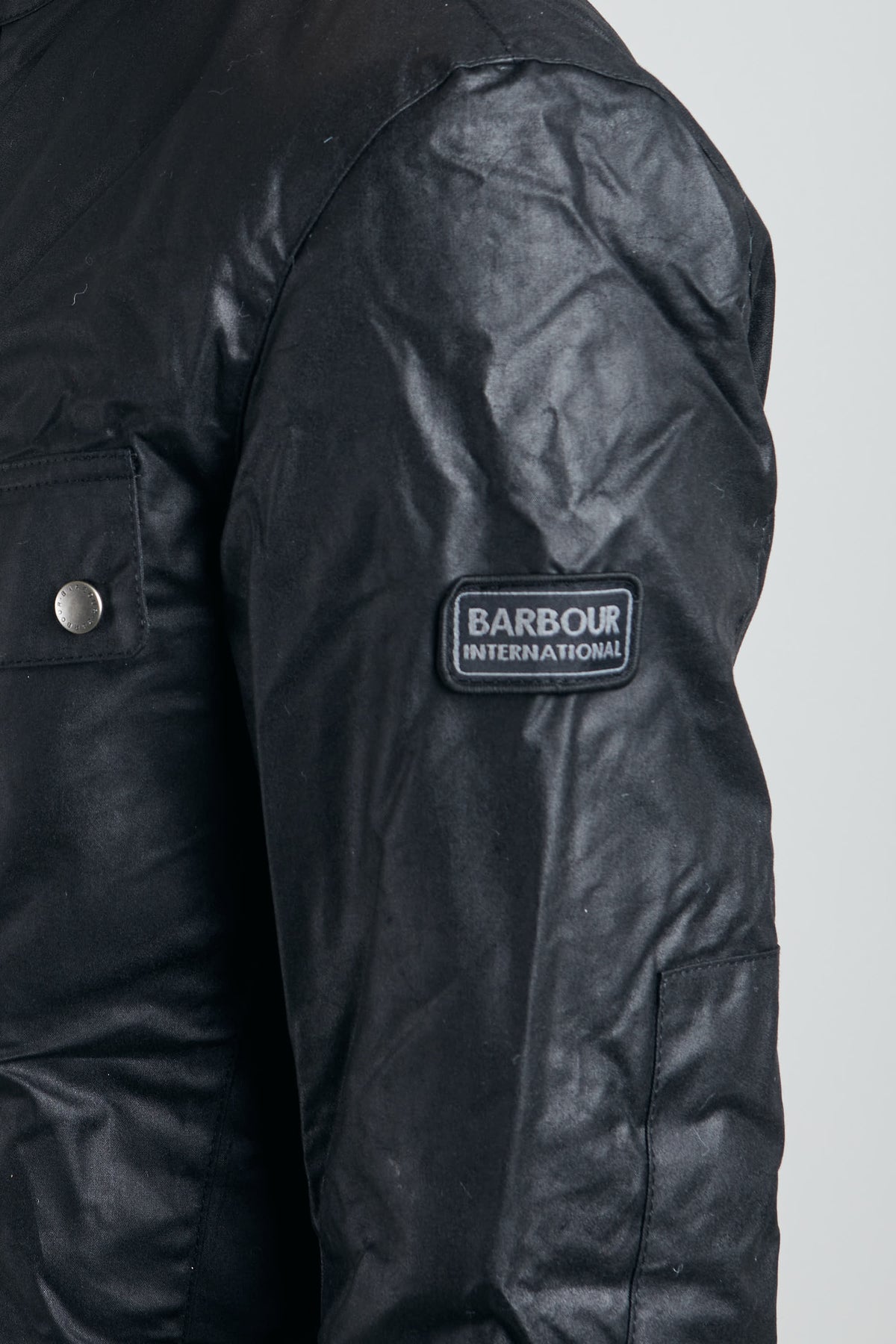 Barbour International Duke Jacket Interno Trapuntato Nero Uomo - 7