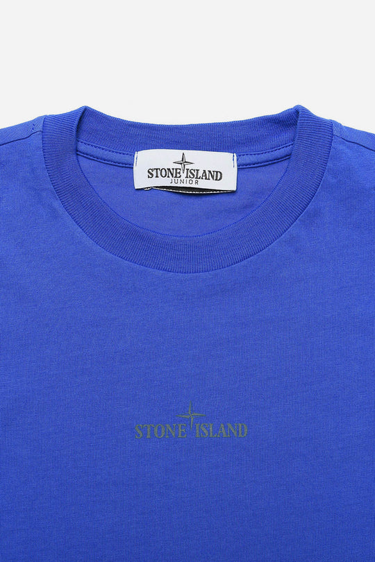 Stone Island T-shirt M/m Rosa Dei Venti Blu Bambino