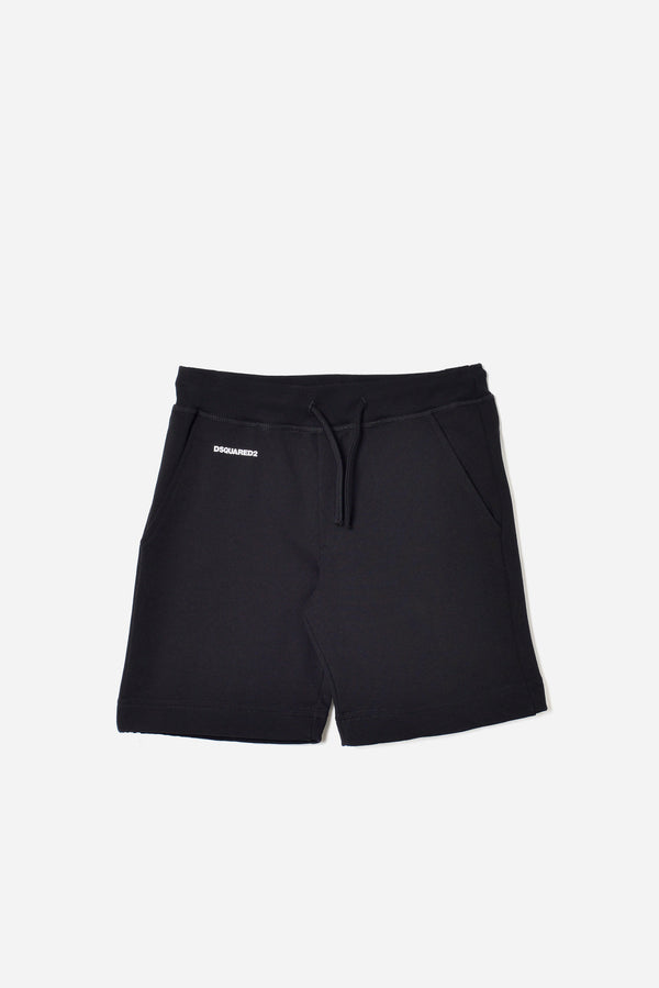 Dsquared2 Bermuda Felpa Nero Bambino - 1