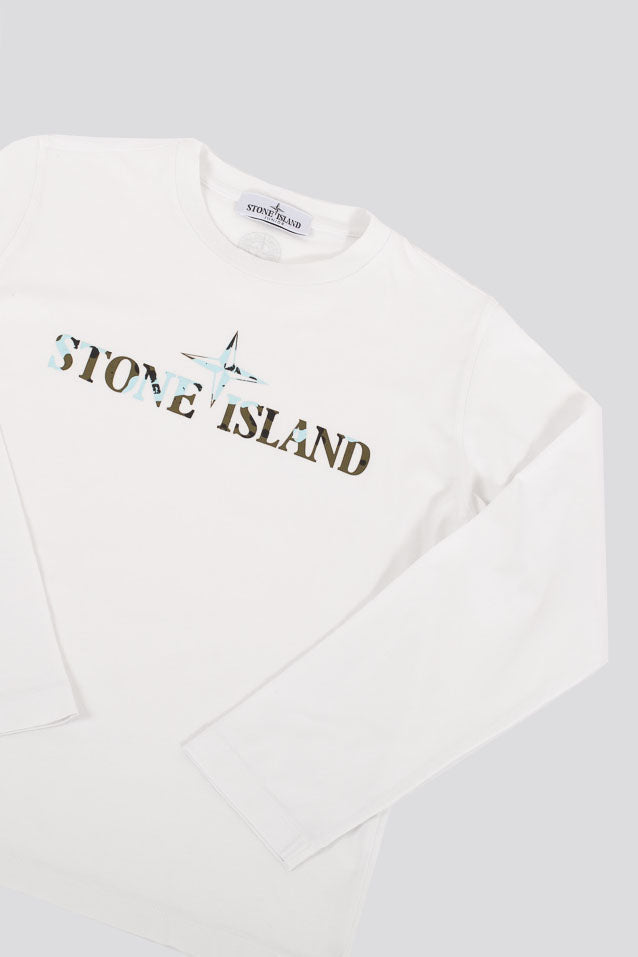 Stone Island T-shirt M/l Logo Scritto Bambino - 2