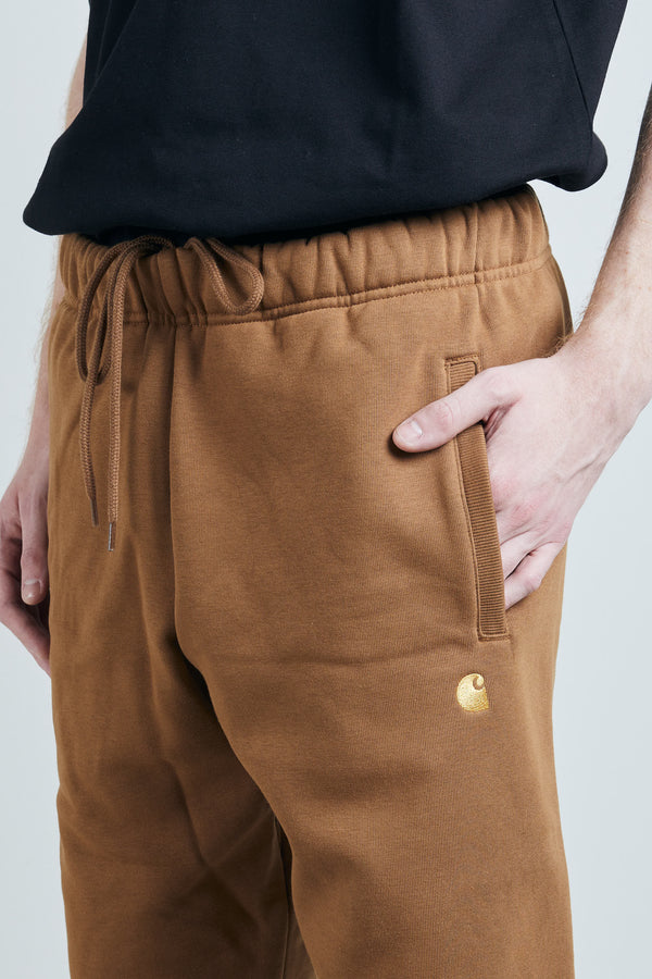 Carhartt Pantalone Felpa Basico Marrone Uomo - 5