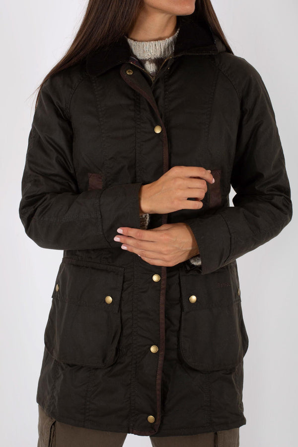 Barbour International Bower Wax Cappotto Spalmato Donna - 3