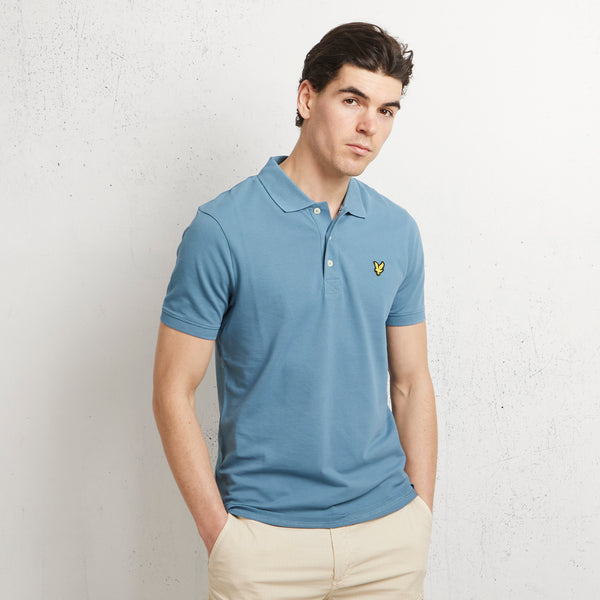 Lyle & Scott Plain Polo Shirt Blu Uomo - 5