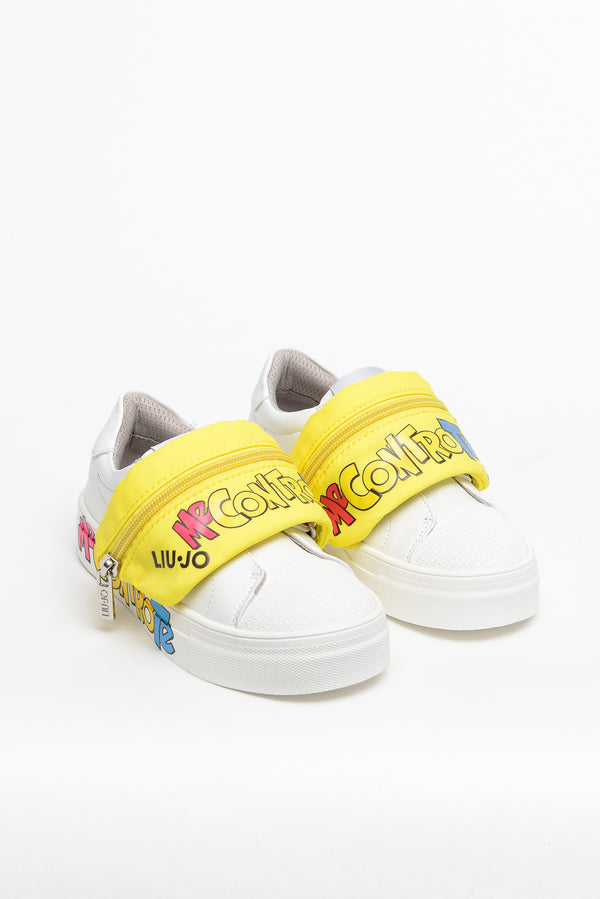 Liu Jo Shoes Sneaker 2 Strappi Patch Bianco Bambina - 6