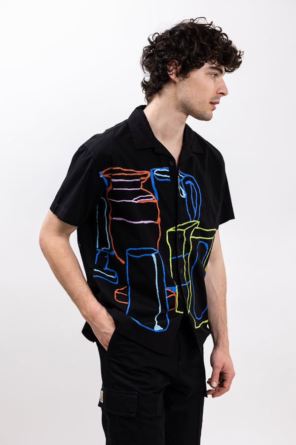 Obey Shirt Pantry Woven Nero Uomo - 2