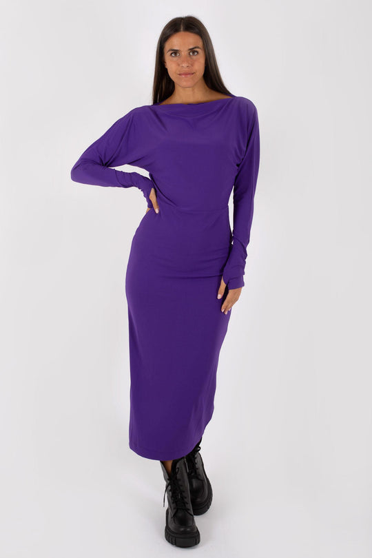 Ottod'ame Women's Purple Asymmetric Dress