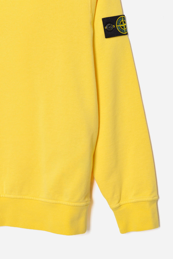 Stone Island Felpa Basica Girocollo Giallo Bambino - 3