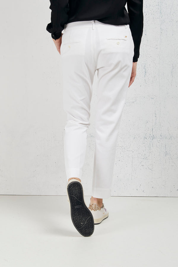 Mason's Chinos Capri (jaquelinecurvie) Bianco Donna - 5