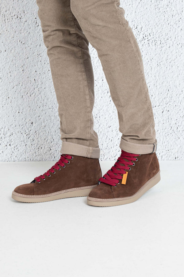 Panchic Scarpa Ankle Boot Suede Rosso Uomo - 1