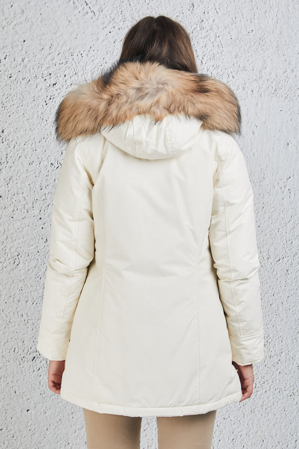 Woolrich Arctic Parka 2 Tasche Bianco Donna - 9