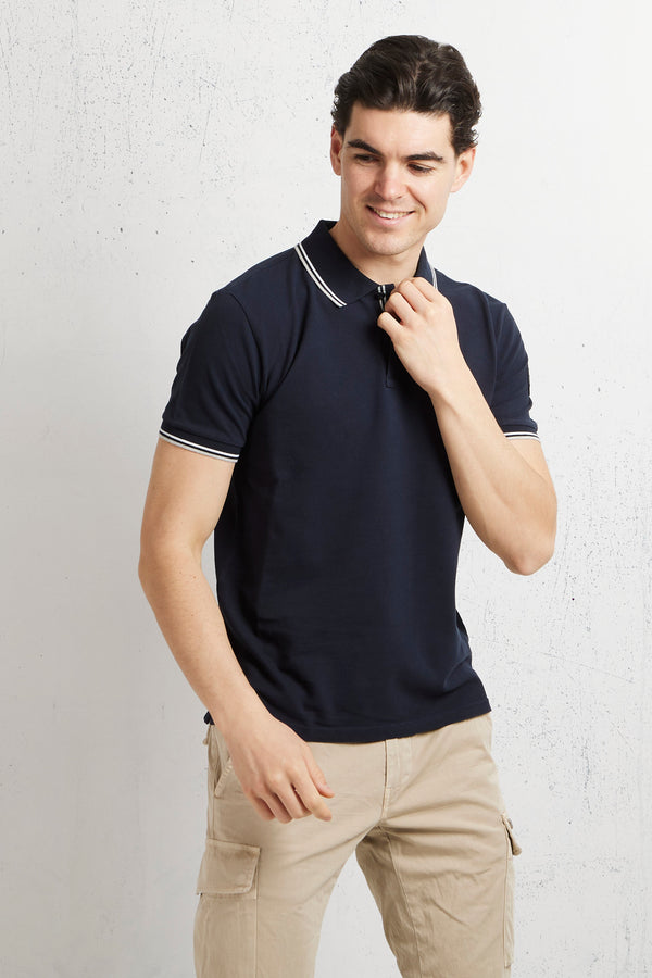Woolrich Monterey Polo Blu Uomo - 2