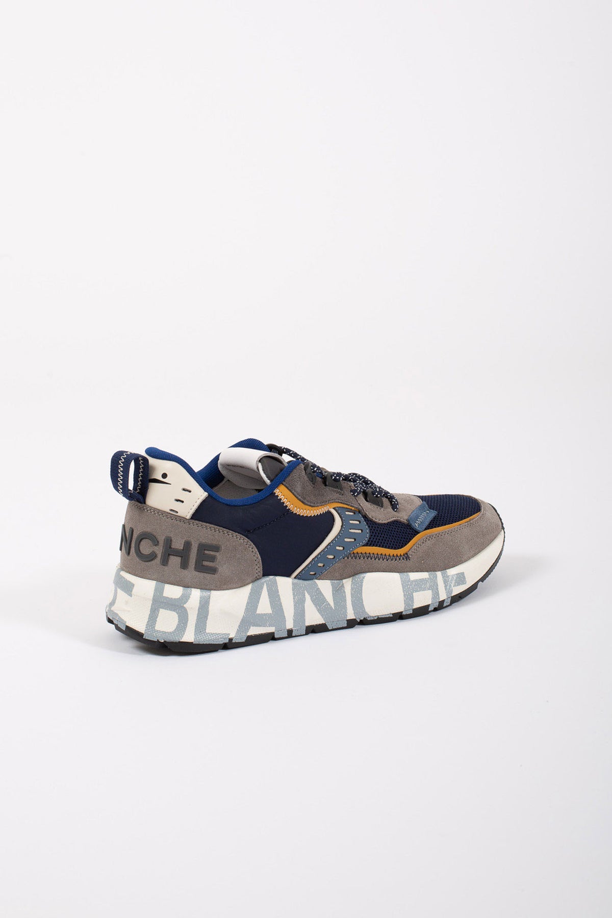 Voile Blanche Sneakers Suede/net/nylon Giallo Uomo - 3