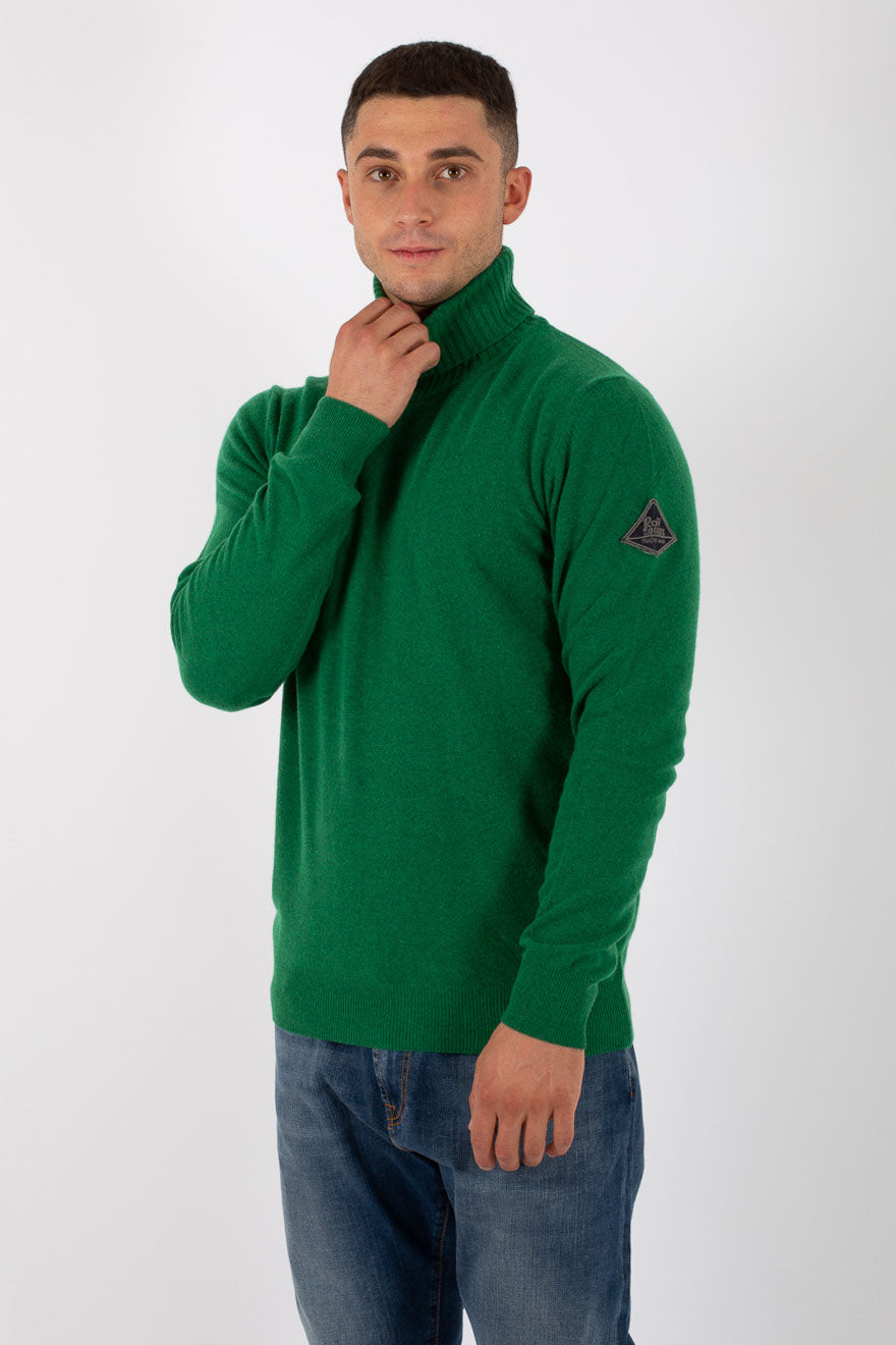 Roy Roger's Turtle Neck Wool & Cashmere Uomo - 1