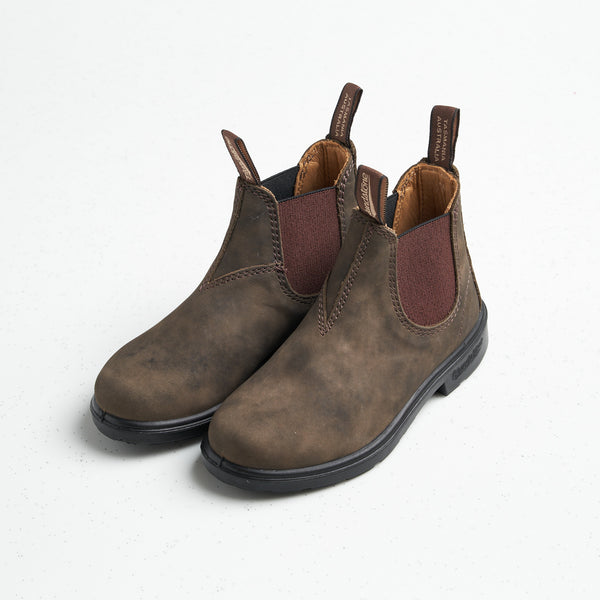Blundstone Boot Rustic Brown Leather Marrone Unisex Bambini - 2