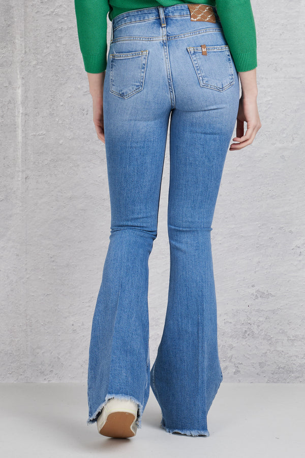 Liu Jo Jeans Bottom Up Cropped Blu Donna - 5