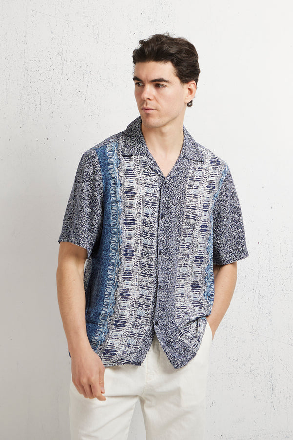 Philotinto Camicia Mezza Manica Blu Uomo - 1