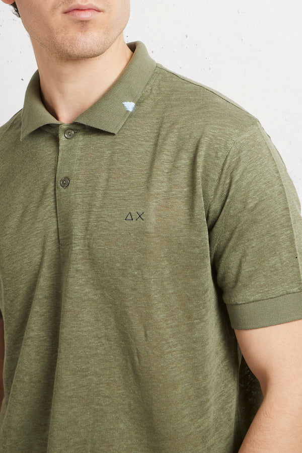 Sun 68 Polo Js Linene Solid Verde Uomo - 5